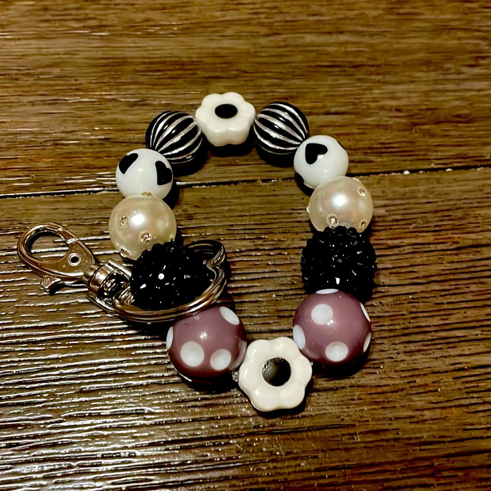 New Flower handmade Keychain Bracelet!